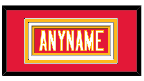 Kansas City Nameplate - Home Red - Triple Mat 1