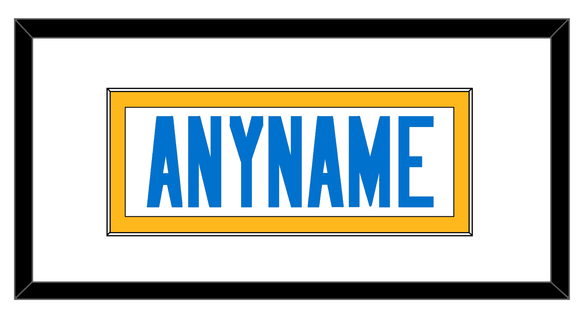 Los Angeles Nameplate - Road White - Single Mat 1
