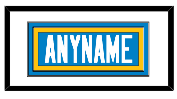Los Angeles Nameplate - Home Powder Blue - Double Mat 1
