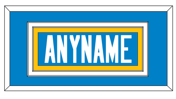 Los Angeles Nameplate - Home Powder Blue - Double Mat 2