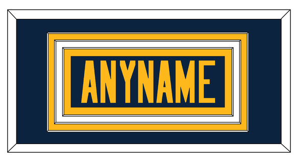 Los Angeles Nameplate - Alternate Navy Blue - Triple Mat 1