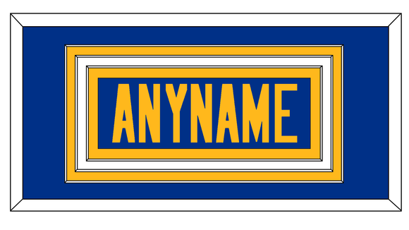 Los Angeles Nameplate - Alternate Royal Blue - Triple Mat 1