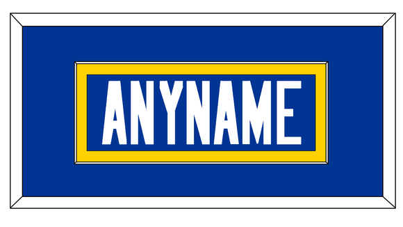 Los Angeles Nameplate - Home Blue - Single Mat 2