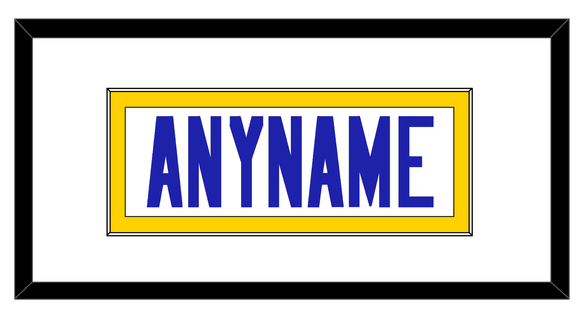 Los Angeles Nameplate - Road White - Single Mat 1