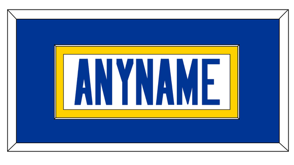 Los Angeles Nameplate - Road White - Single Mat 2