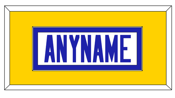 Los Angeles Nameplate - Road White - Single Mat 3