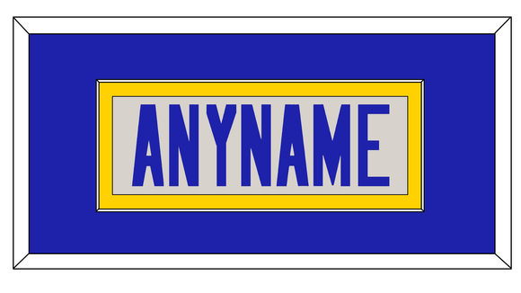 Los Angeles Nameplate - Alternate Bone - Single Mat 2