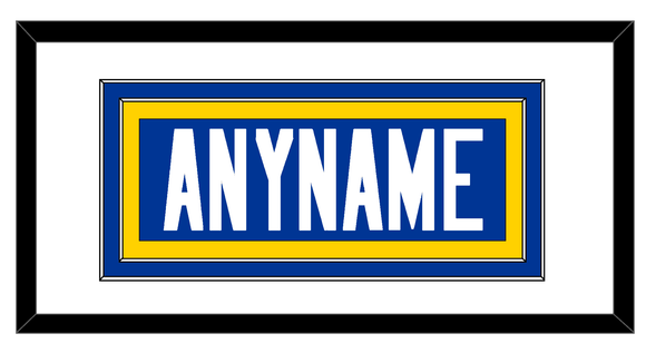 Los Angeles Nameplate - Home Blue - Double Mat 1