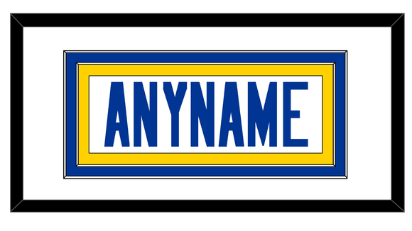 Los Angeles Nameplate - Road White - Double Mat 1