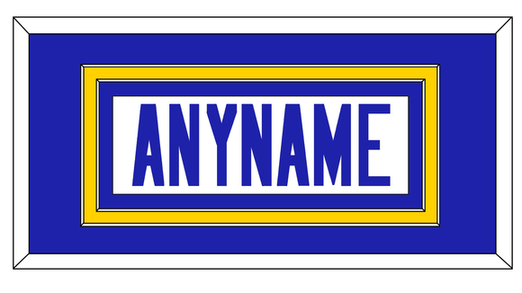 Los Angeles Nameplate - Road White - Double Mat 2