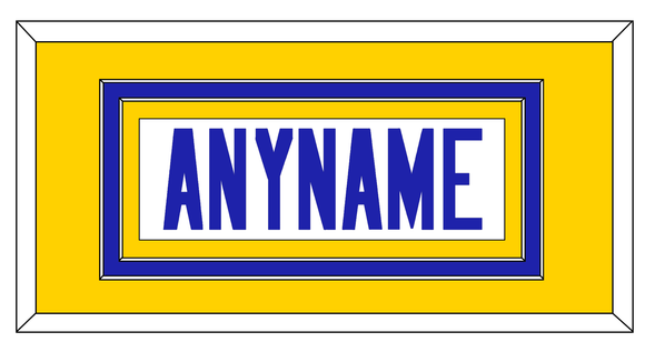 Los Angeles Nameplate - Road White - Double Mat 3