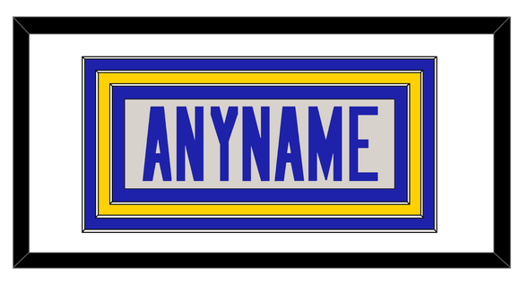 Los Angeles Nameplate - Alternate Bone - Triple Mat 1