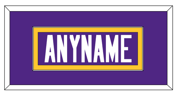 Minnesota Nameplate - Home Purple - Single Mat 2