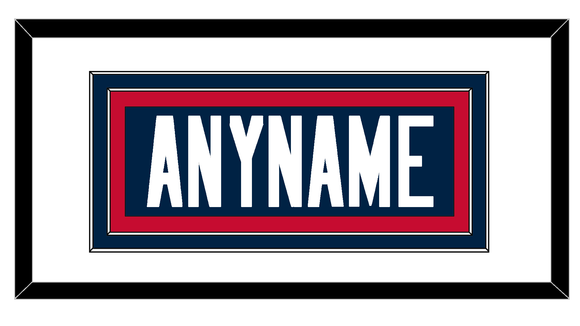 New England Nameplate - Home Blue - Double Mat 1