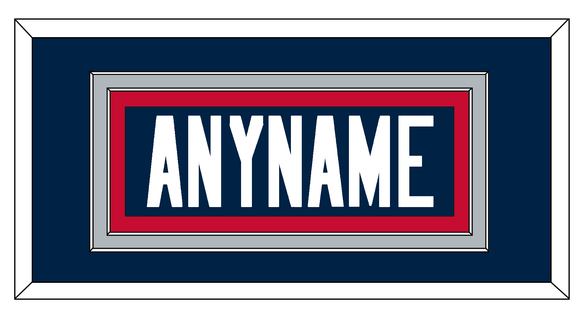 New England Nameplate - Home Blue - Double Mat 2