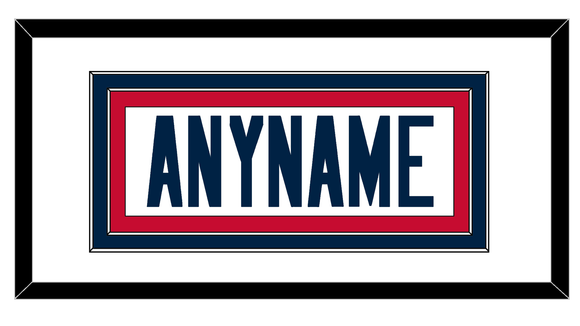 New England Nameplate - Road White - Double Mat 1