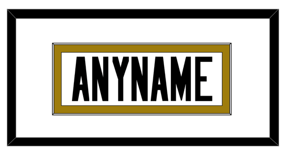 New Orleans Nameplate - Alternate White - Single Mat 1