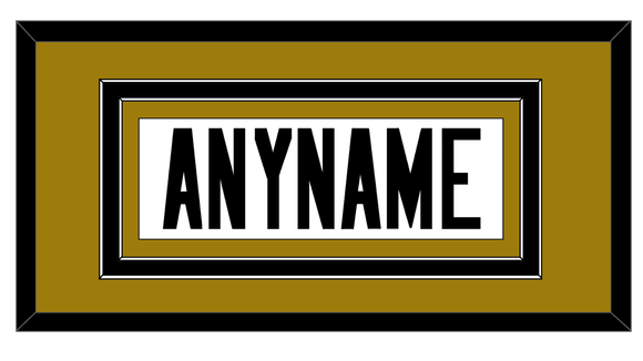 New Orleans Nameplate - Alternate White - Double Mat 3