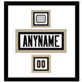 New Orleans Nameplate & Number (Shoulder) With Super Bowl XLIV Jersey Patch - Road White - Triple Mat 1