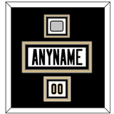 New Orleans Nameplate & Number (Shoulder) With Super Bowl XLIV Jersey Patch - Road White - Triple Mat 2