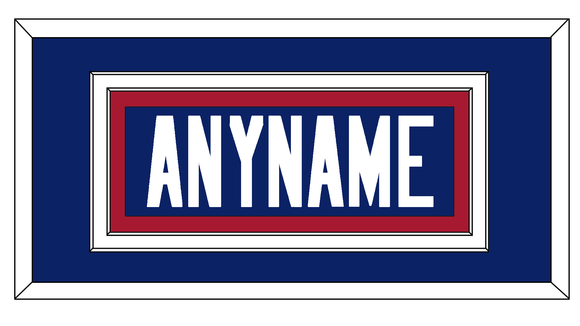 New York Nameplate - Home Blue - Double Mat 2