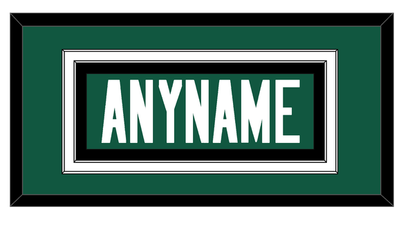 New York Nameplate - Home Green - Double Mat 3