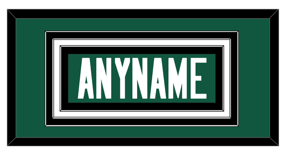 New York Nameplate - Home Green - Triple Mat 1