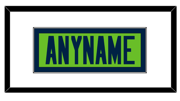 Seattle Nameplate - Alternate Green - Single Mat 1