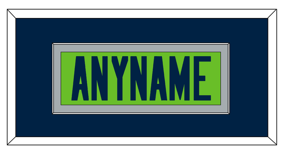 Seattle Nameplate - Alternate Green - Single Mat 2