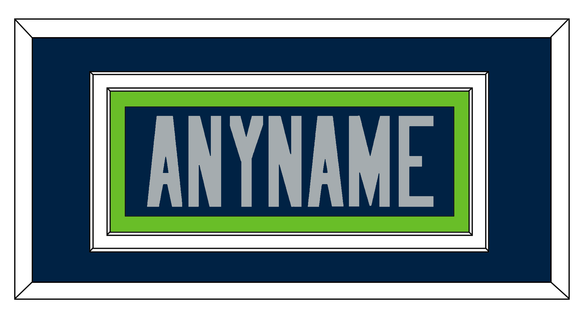 Seattle Nameplate - Home Blue - Double Mat 2