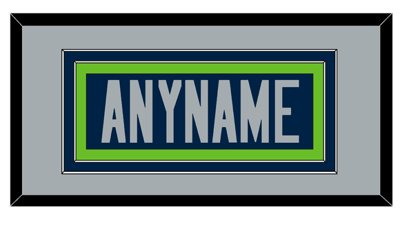 Seattle Nameplate - Home Blue - Double Mat 3
