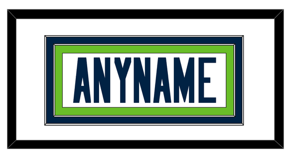Seattle Nameplate - Road White - Double Mat 1