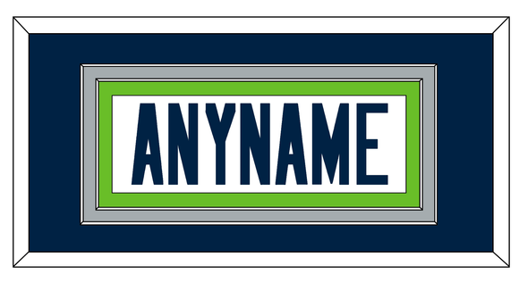 Seattle Nameplate - Road White - Double Mat 2