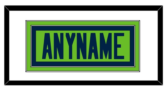Seattle Nameplate - Alternate Green - Double Mat 1