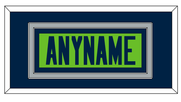 Seattle Nameplate - Alternate Green - Double Mat 2