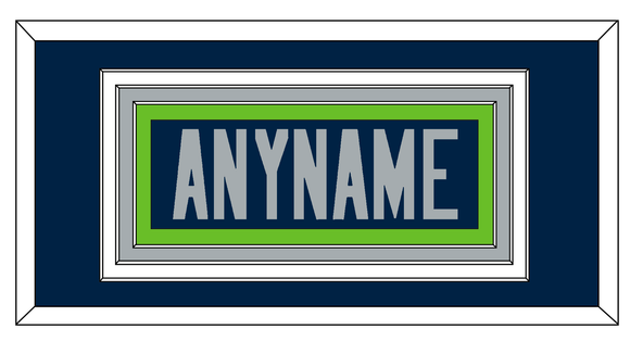 Seattle Nameplate - Home Blue - Triple Mat 1