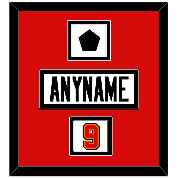 Tampa Bay Nameplate, Number (Shoulder) & Logo Jersey Patch - Road White - Double Mat 2