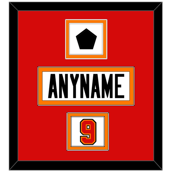Tampa Bay Nameplate, Number (Shoulder) & Logo Jersey Patch - Road White - Double Mat 3