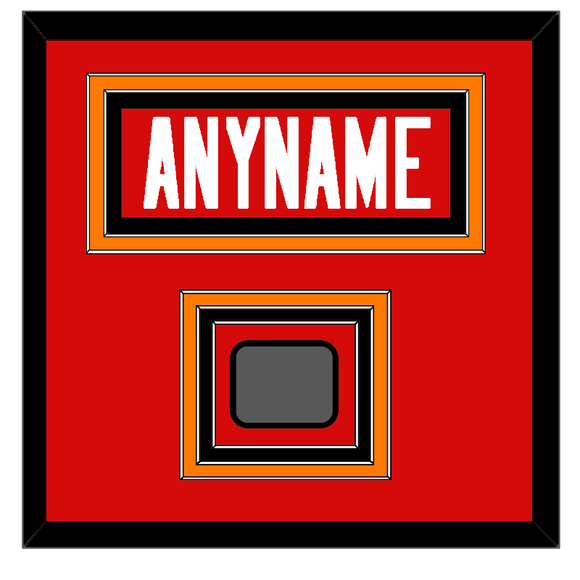 Tampa Bay Nameplate & Jersey Logo Patch - Home Red - Triple Mat 2
