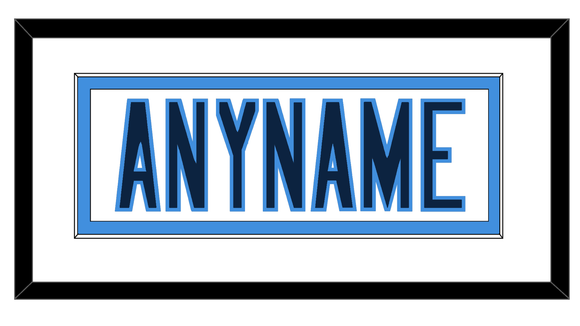Tennessee Nameplate - Road White - Single Mat 2