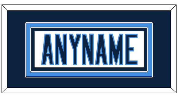 Tennessee Nameplate - Road White - Double Mat 2