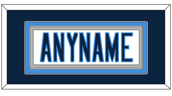 Tennessee Nameplate - Road White - Double Mat 3