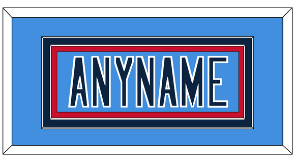 Tennessee Nameplate - Alternate Light Blue - Double Mat 7