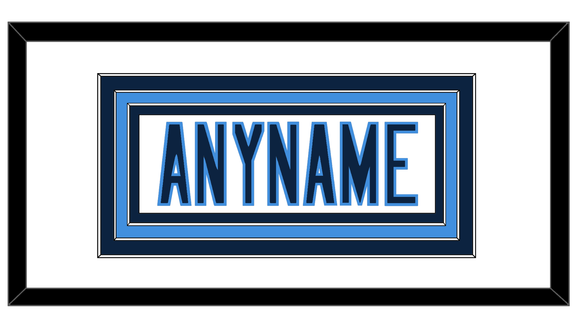 Tennessee Nameplate - Road White - Triple Mat 1