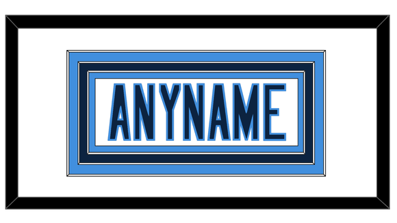 Tennessee Nameplate - Road White - Triple Mat 2
