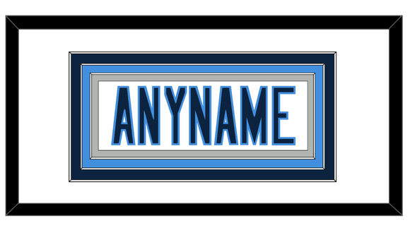 Tennessee Nameplate - Road White - Triple Mat 3