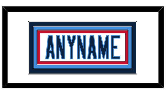 Tennessee Nameplate - Road White - Triple Mat 4