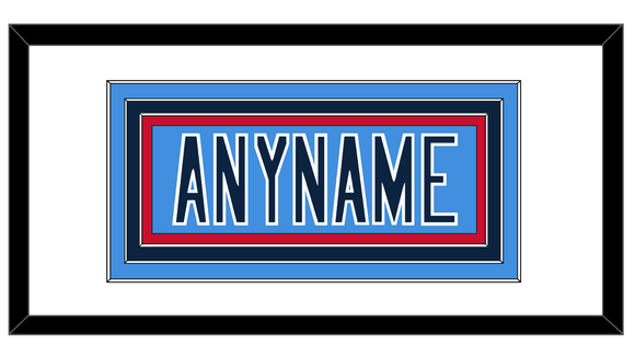 Tennessee Nameplate - Alternate Light Blue - Triple Mat 1