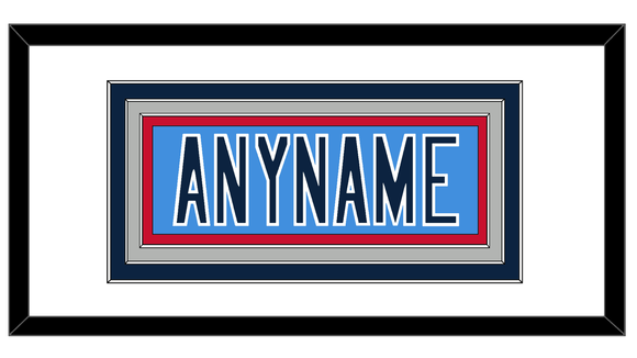 Tennessee Nameplate - Alternate Light Blue - Triple Mat 2