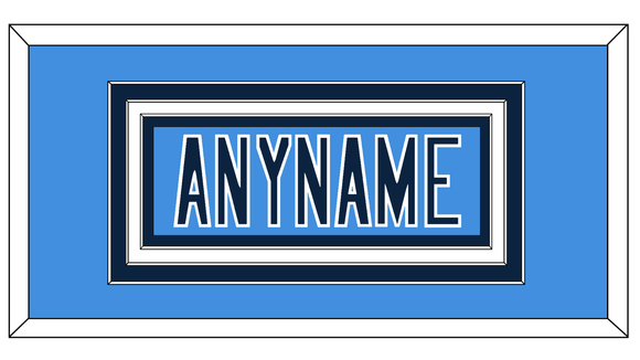 Tennessee Nameplate - Alternate Light Blue - Triple Mat 3